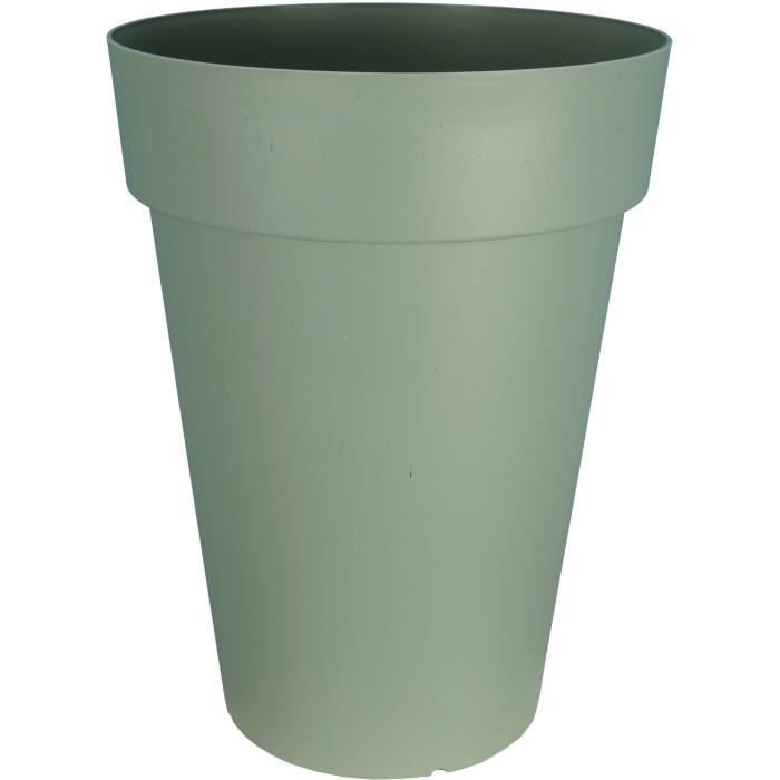 Bac à fleurs RIVIERA SOLEILLA - Plastique - Hauteur 53 cm - Vert argile
