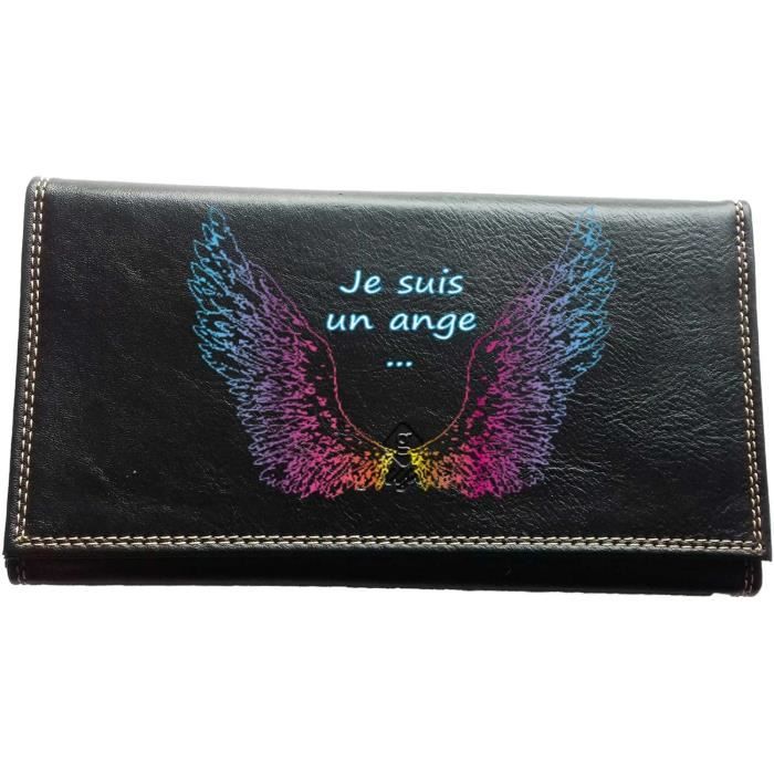 Porte Feuille Femme Syl'la Porte Monnaie Et Carte Noir En Simili