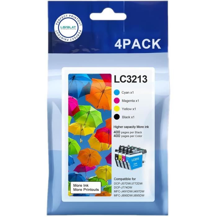Kamo LC-3213 XL Cartuchos Multipack Compatibles Con Brother LC3213