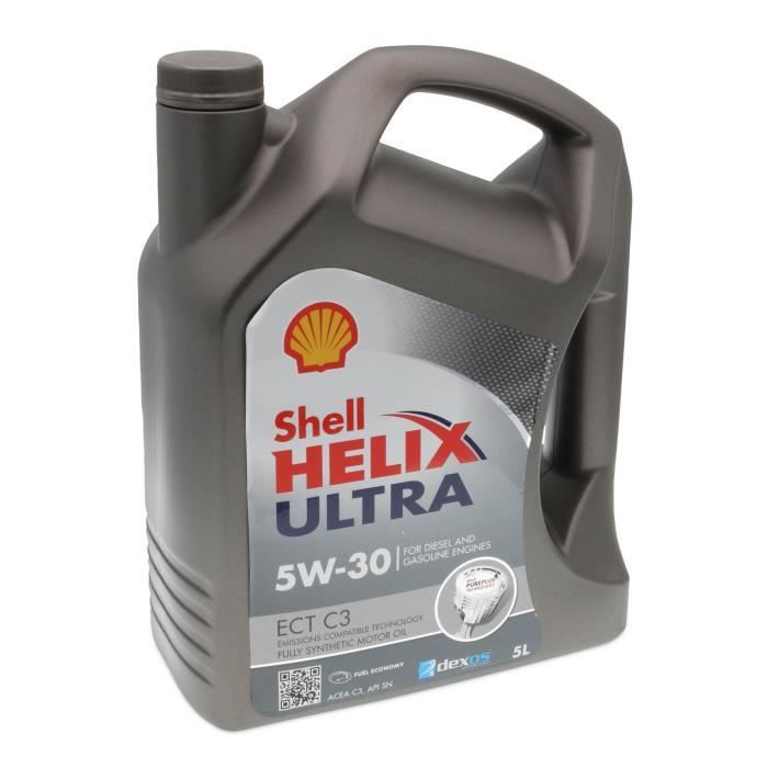 5 Litre Shell Helix Ultra Ect 5W30 C3 Huile Acea C3 Api Sn 229.51 229. ...