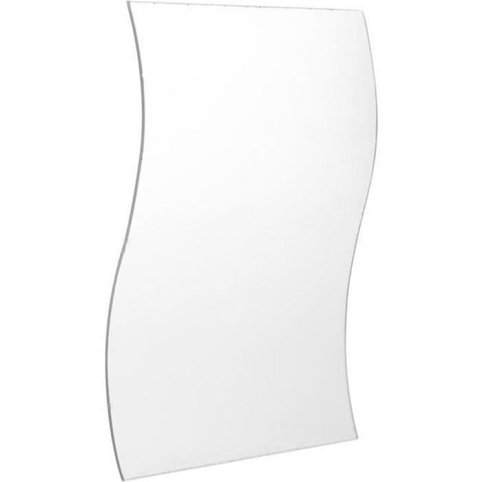 Miroir Autocollant Mural,6pcs Argenté Miroir Murale Adhesif Forme en Miroir Autocollant Mural,6pcs Argenté Miroir Murale Adhesif Forme en