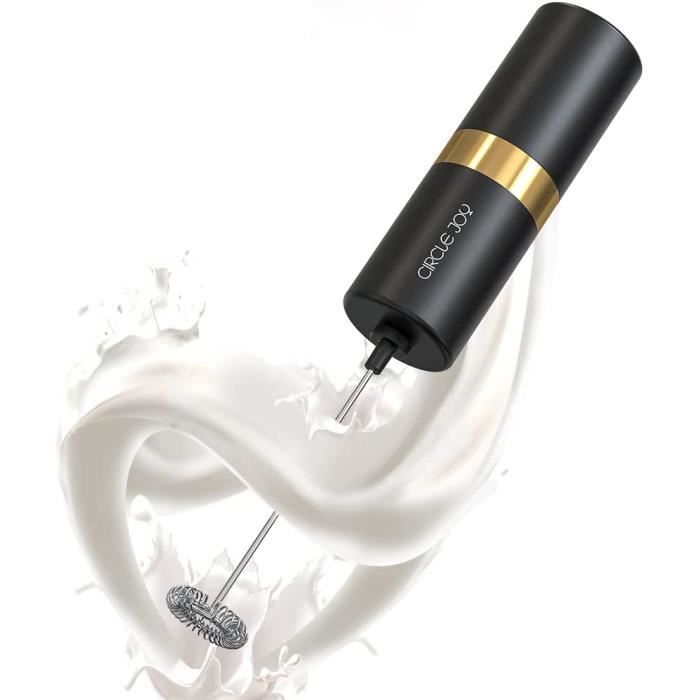 Mousseur à Lait Rechargeable USB Avec 3 Fouets - Batteur Électrique Pour Café Latte Matcha Cappuccino Mousseur Lait Inox 304