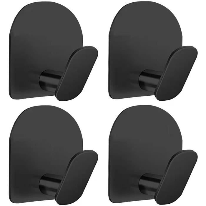 Lot De 4 Crochets Adhésifs Inox Pour Serviettes Et Torchons - Fixation Murale Solide, 45mm
