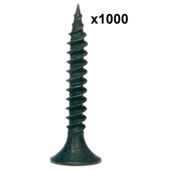 Boîte De 1000 Vis Fraisées CELO Vlox – Zinguées, 15 Mm, Pour Assemblage Robuste