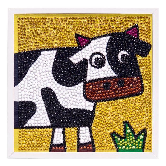 5D bricolage complet forage rond diamant peinture dessin animé chien décor à la