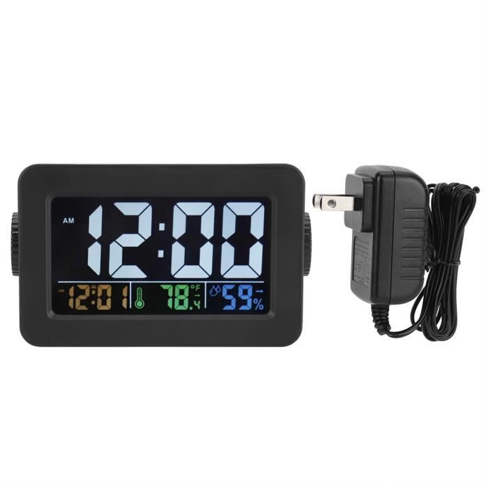 Kit Horloge Numérique LED DIY à Monter Soi-même - Affichage Température, Lumière, Rotation 360°
