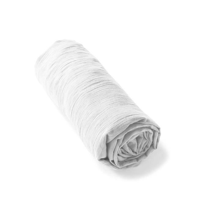 Drap-housse Linvosges Ivoire - 100% Percale De Coton - 160x200 Cm, épaisseur 35 Cm - NEUF