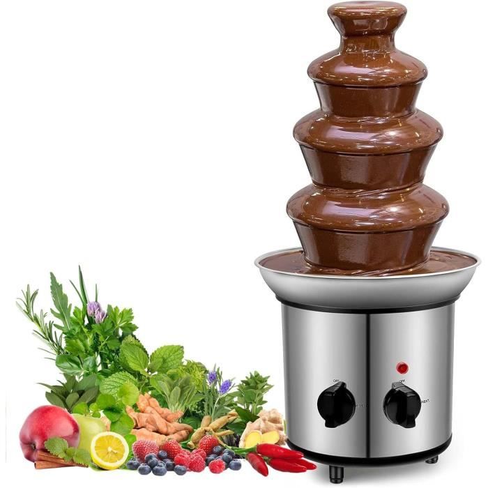 Fontaine Chocolat électrique Acier Inox Fête Fontaine A Chocolat, Fontaine À Chocolat Electrique, 4 5 6 7 Étages Fontaines Et Fondues Chocolat