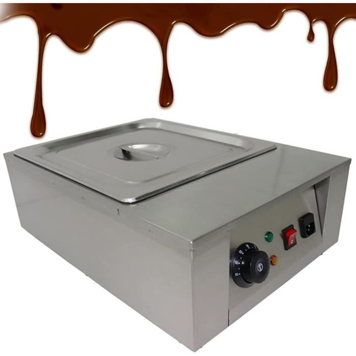 Fondoir à Chocolat électrique, Efficace 2 Réservoirs de Fondoir à Chocolat 80 W Fondoir à Chocolat électrique, pour Beurre, Chocolat, Fromage, Caramel (Prise UE 220V
