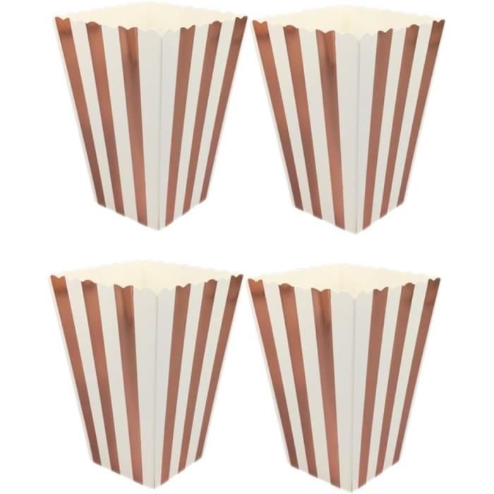 Dokeno 20 Pièces Popcorn Boîtes Rose, Sachet Pop Corn En Papier, Pot Pop Corn Reutilisable, Bonbons Boîtes, Boîtes à Popcorn En Carton Pour Fête, Anniversaires, Soirées Cinéma