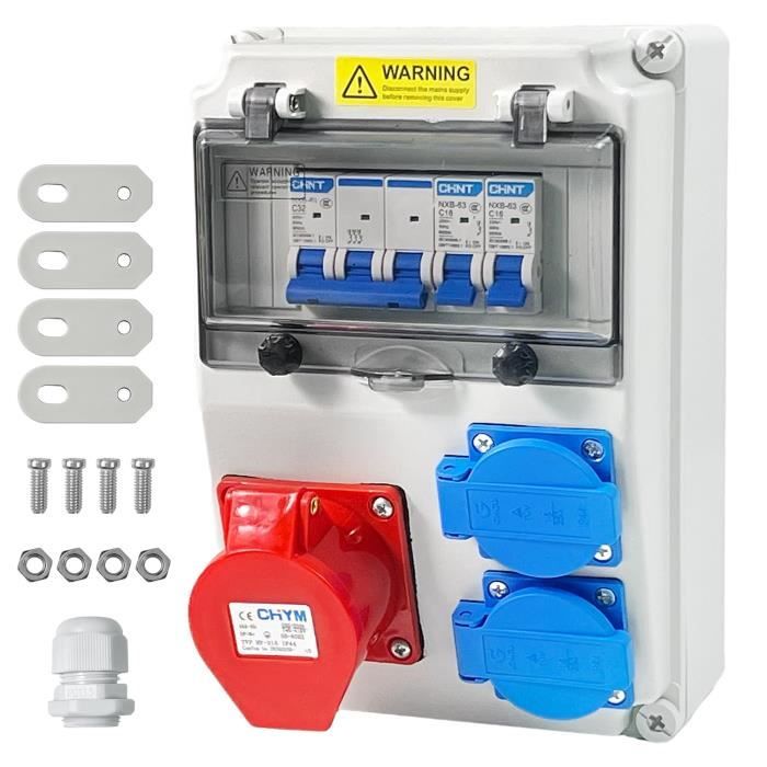 Coffret De Chantier étanche Schneider - 4 Prises - Tableau électrique PFR10102