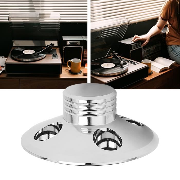 Stabilisateur De Disque Vinyle Aluminium Avec Niveau à Bulle - Rose Gold Pour Platine LP