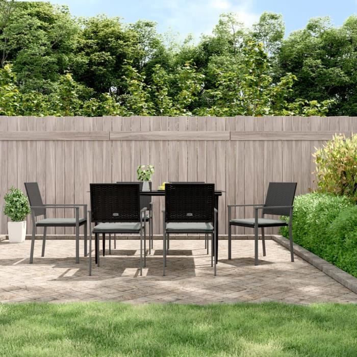 vidaXL Lot de 2 chaises longues avec table - vue 10