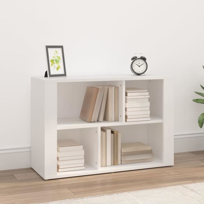 819476 vidaXL Buffet Blanc 80x30x54 cm Bois dingénierie