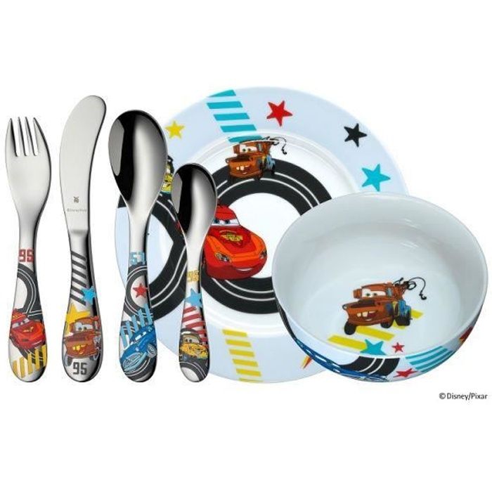 VAISSELLE ENFANTS DISNEY CARS - WMF - 6 PIECES - Rouge