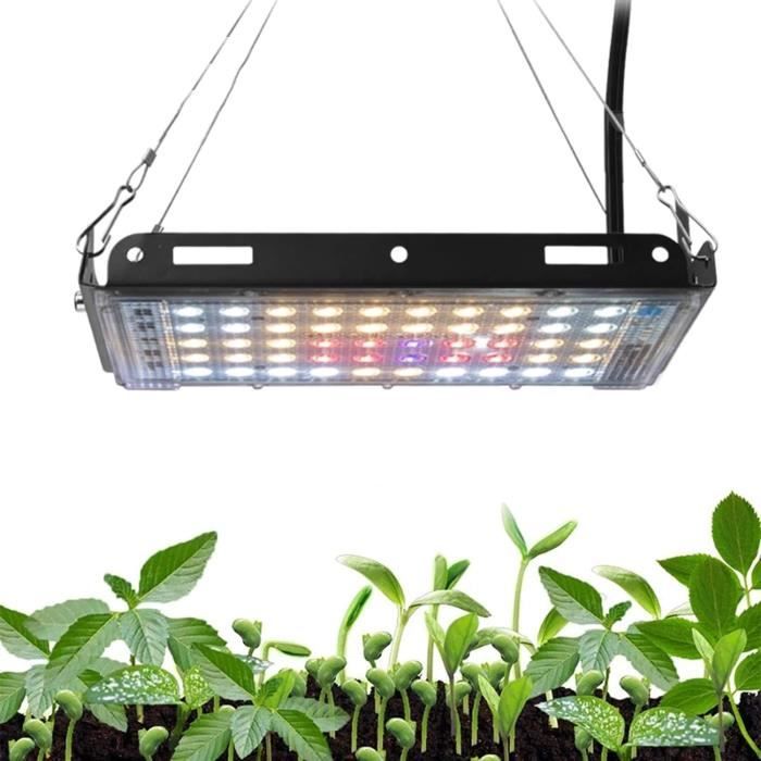 2x Ampoules LED Croissance Plantes E27 – Spectre Complet 3000K/5000K/IR – Pour Plantes D’Intérieur, Hydroponie