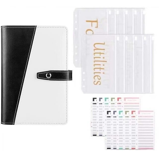 Lot De 20 Pochettes Plastique A6 à Fermeture Zip - Translucide, 6 Trous, Imperméable - Pour Documents, Cartes, Budget