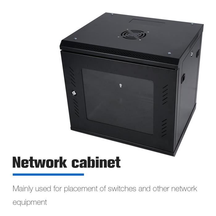 450mm de Profondeur I-CHOOSE LIMITED Pack Plat 9U Armoire Rack 19 pour Pack Plat Auto Assemblage 