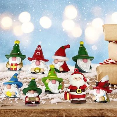 Calendrier De L'Avent 2025 Décoratif Thème Gnome - 24 Pendentifs - Acrylique 2D 26x18 Cm - Pour Sapin Ou Couronne