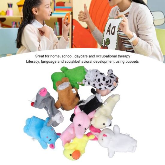 Marionnette Tortue En Peluche Douce – Main Animale Pour Enfants – Jouet Préscolaire Et Accessoire De Spectacle