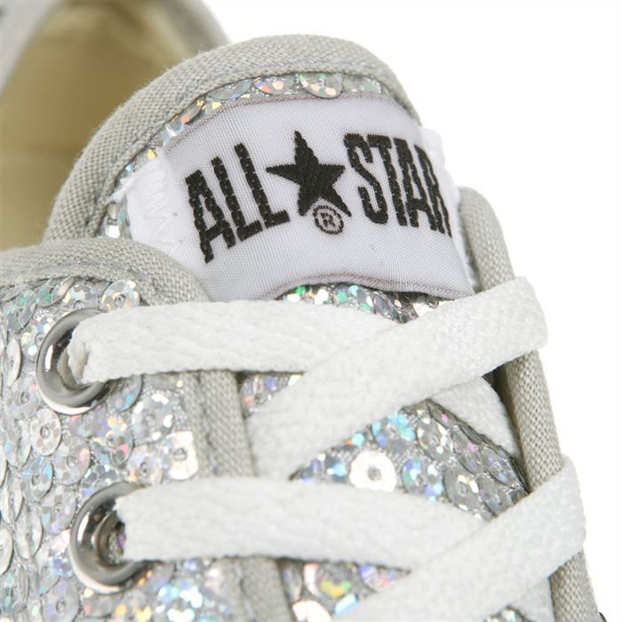 Converse sequins argent on sale