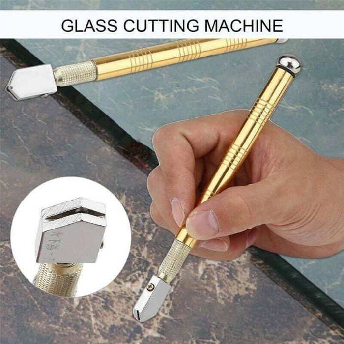 Lot 5 Outils Coupe Verre Professionnel, Poignée en Metal (Pour Verre — free download