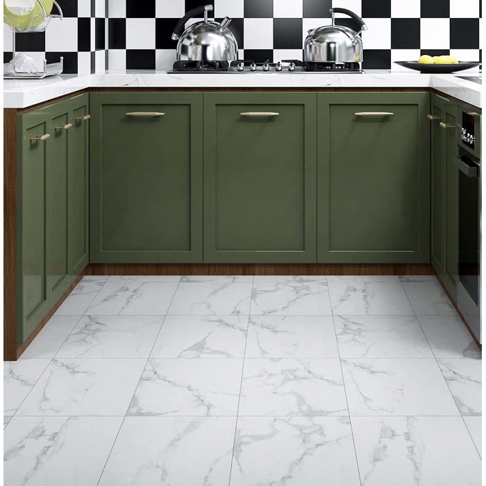 32 Dalles Carrelage Adhésif 3D Jaune Pâle Metro - Crédence Autocollante Épaisse Cuisine & Salle De Bain, Lavable Et Imperméable 30x30 Cm