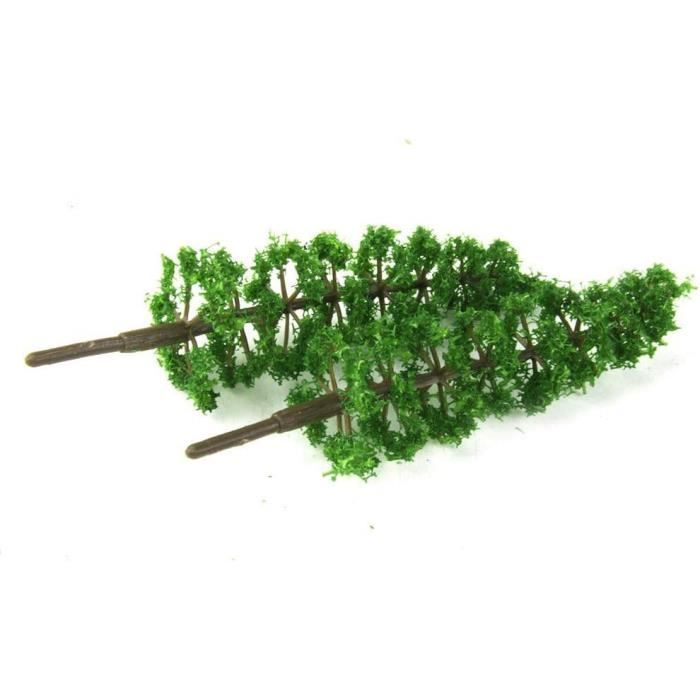 ARBRES MODÈLES RÉDUITS réalistes en plastique vert parfaits pour l
