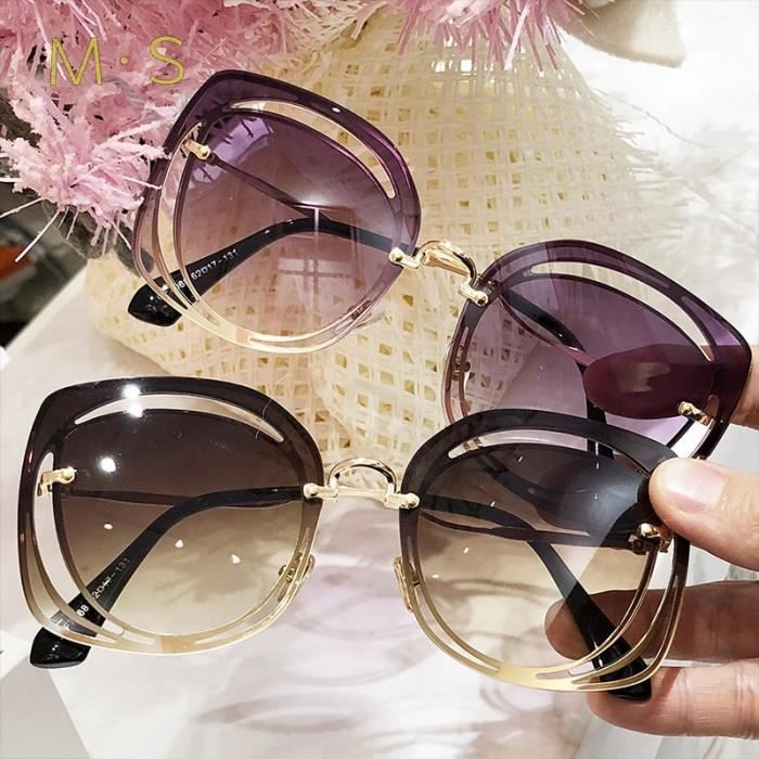 Lunettes de Soleil MS 2018 Femmes De Luxe Classique Lunettes Femme
