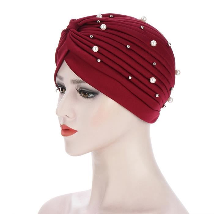 Turban En Soie Doublé De Satin Pour Hommes Femmes, Echarpe Pré-Nouée