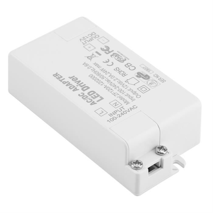 Adaptateur Secteur LED 12V 5A - Alimentation Stable 60W, Prise UE, Connecteur 5.5x2.5mm, Pour Bande LED, Éclairage & Appareils 12V