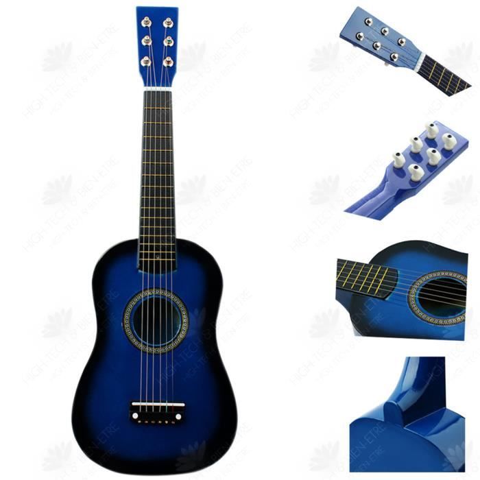 Guitare enfant rouge - Guitare jouet 6 Cordes, Instrument de Musique pour  débutants