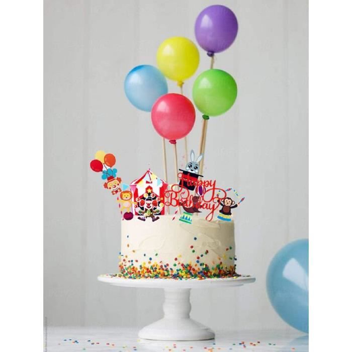 8 Pcs Topper Happy Birthday, Acrylique Paillettes Cupcake Toppers, Topper  Gateau, Cake Topper pour Décorer Le Gâteau d'anniversaire - Cdiscount Maison