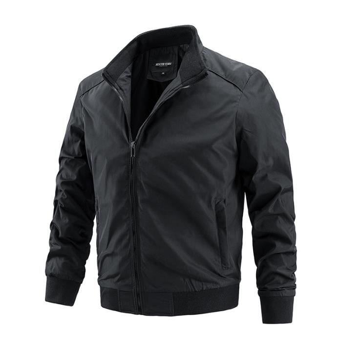 Blouson Homme Bomber Chaud Aviateur Coupe Vent vert ZX Vert