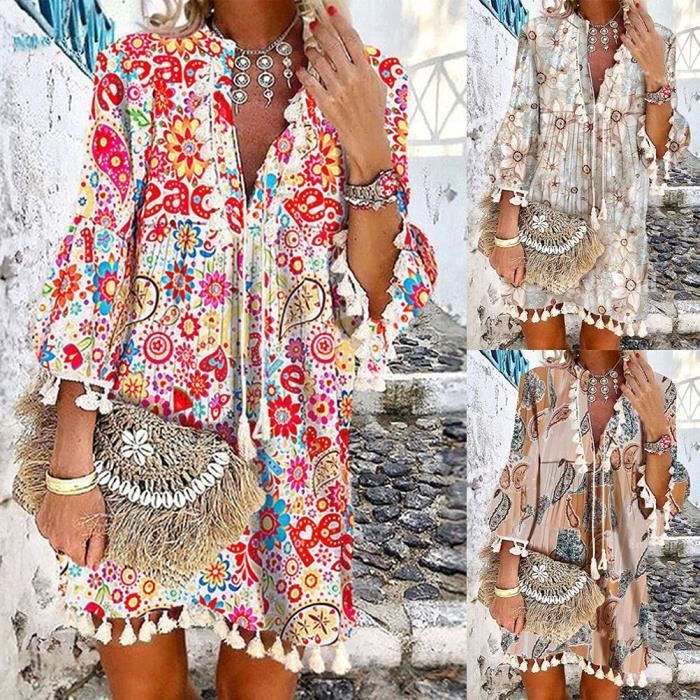 Robe pacs bohème deals