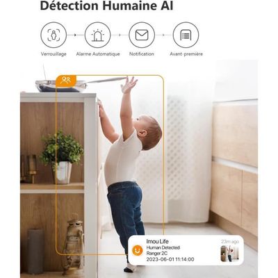 Caméra Imou 4K Double Objectif - Surveillance Intérieure 360° Avec Suivi Automatique