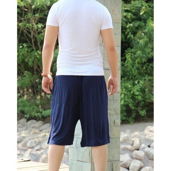 Short De Pyjama Homme Léger Et Respirant – Longueur 12,7 Cm – Taille élastique Avec Cordon – Confort été, Nuit Ou Plage – Tailles XL à 8XL