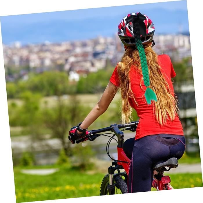 Casque Tresse Accessoires Pour Vélos Vélo Casque Cheveux Décorations Cool  Casque Décoration Casque Parure Queue De Cheval Mot [543] - Cdiscount Sport