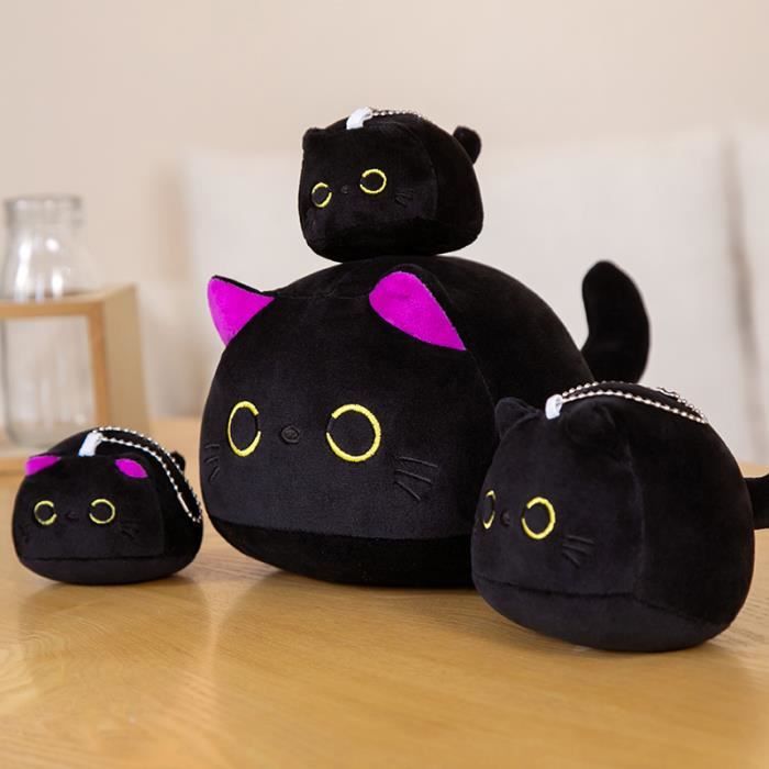 Peluche chat noir charmant pour enfant - Univers Peluche