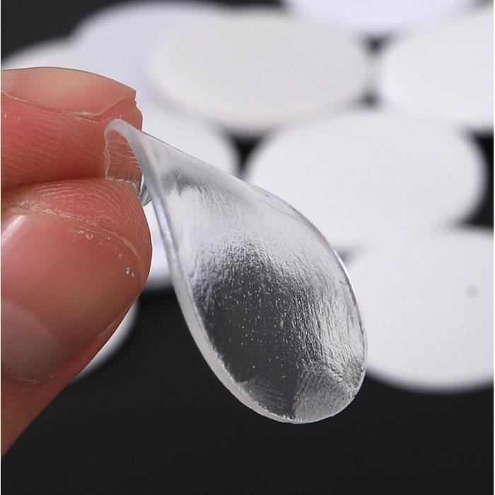 200 Pastilles Velcro Autocollantes 20mm - 100 Paires Adhésives Fortes Pour Tissu, Métal, Plastique - Blanc