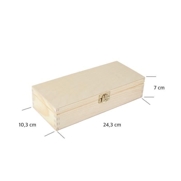 Rangement En Bois à Décorer Artemio - 2 Tiroirs, 34.5x34x10 Cm - DIY Déco Loisirs Créatifs