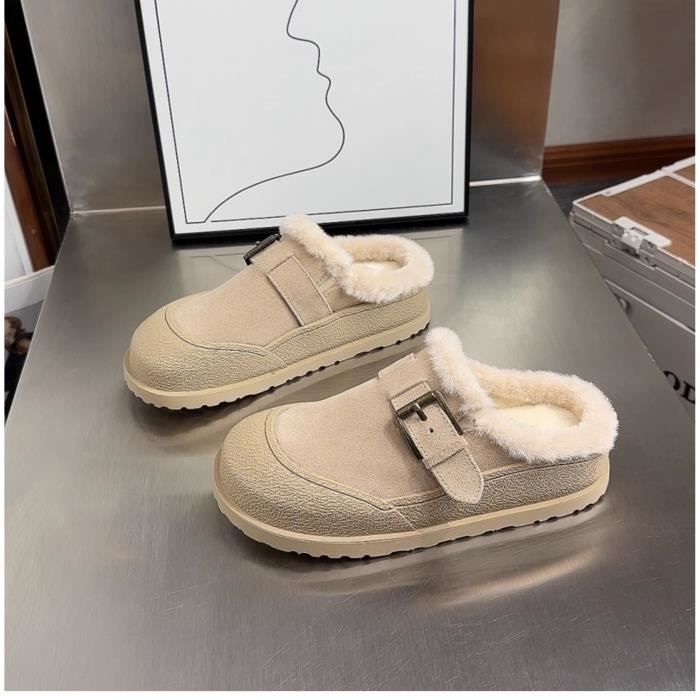 Chaussures d'hiver pour femmes VITATA Pantoufles à semelles