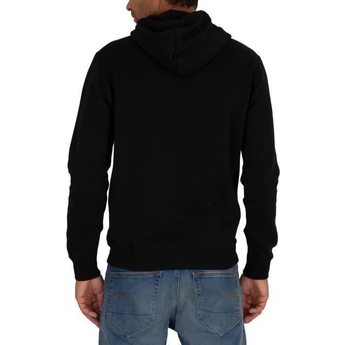 Sweat à Capuche G-STAR Premium Core Homme - 55% Coton - Capuche Croisée, Poche Kangourou - Style Décontracté