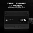 Alimentation - CORSAIR - CX650 - 80 PLUS Bronze ATX Power-3