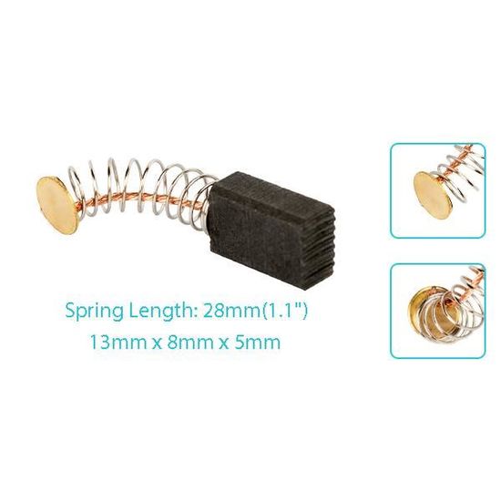 Paire 13x8x5mm Partie de réparation de brosses à charbon pour moteur électrique