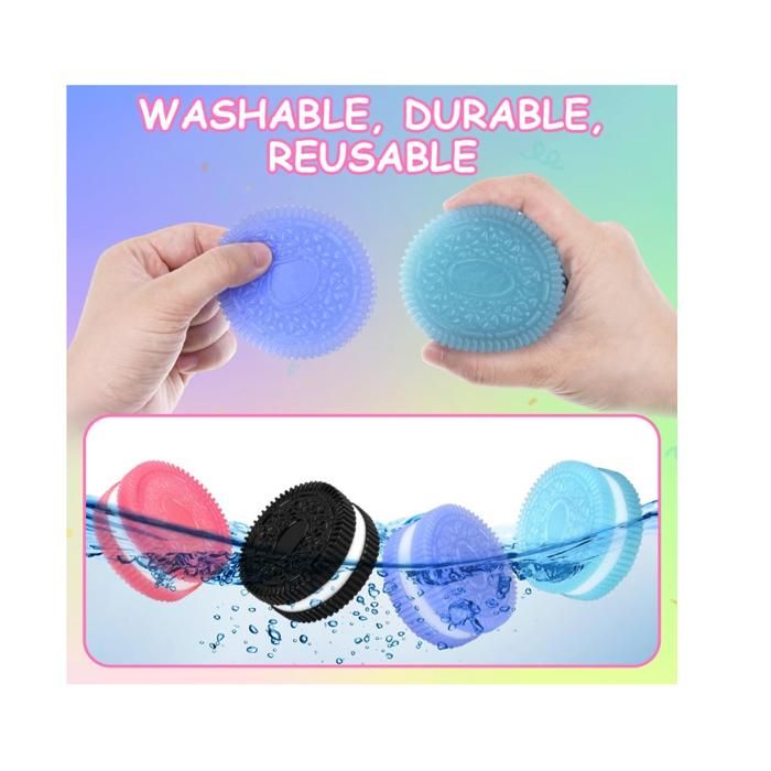 2 Pièces Biscuit Stress Relief Toy ,Doux Squeeze Jouets Biscuit,Jouet Sensoriel à Presser Pour l'Autisme Accessoires De Jeux - Jeux - Jouets
