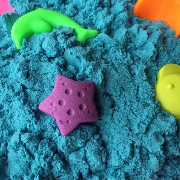 Kinetic Sand Mallette de Construction 907g : Sable Magique avec 3 Kinetic Sand Mallette de Construction 907g : Sable Magique avec 3