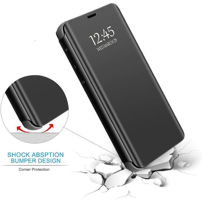 SDTEK Coque Pour Samsung Galaxy A25 / A24 Couverture Hybride Robuste  Robuste Support Magnétique Protecteur écran Verre 360 Noir