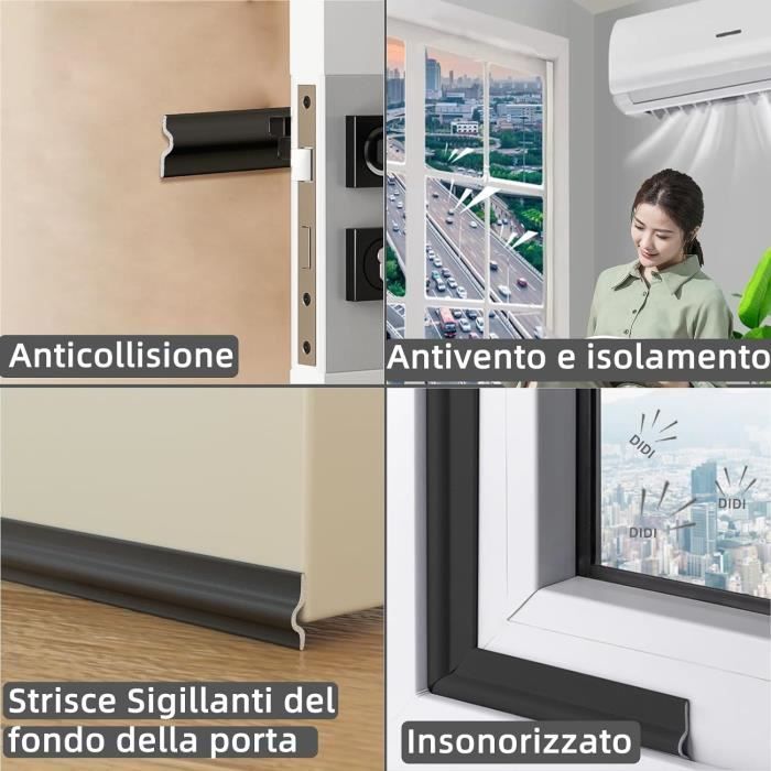 Balai De Porte Anti-courant D'air Frost King - PVC Réglable, 90cm, étanche Et Isolant