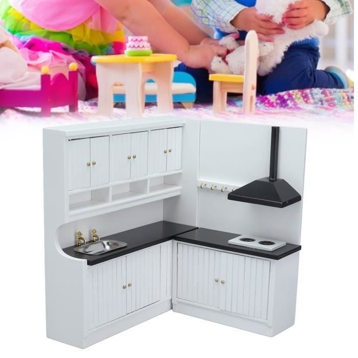 Maison Poupee Maison De Poupée Comptoir Cuisine 1/12 - Meuble Bois